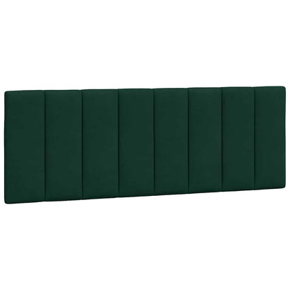 Kopfteil-Kissen "Hanko" Dunkelgrün 140 cm Samt