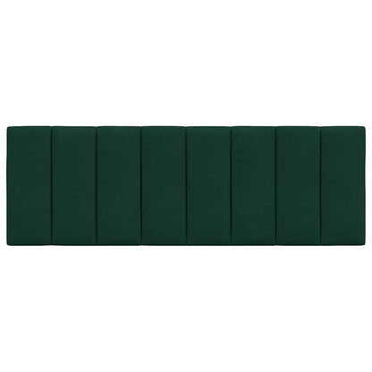 Kopfteil-Kissen "Hanko" Dunkelgrün 140 cm Samt