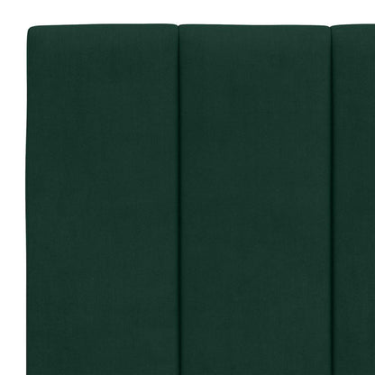 Kopfteil-Kissen "Hanko" Dunkelgrün 140 cm Samt