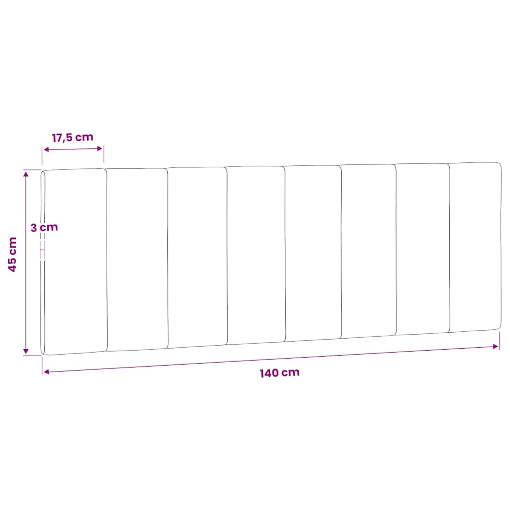 Kopfteil-Kissen "Hanko" Dunkelgrün 140 cm Samt