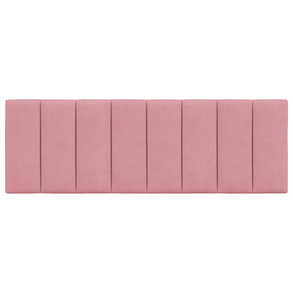 Kopfteil-Kissen "Hanko" Rosa 140 cm Samt