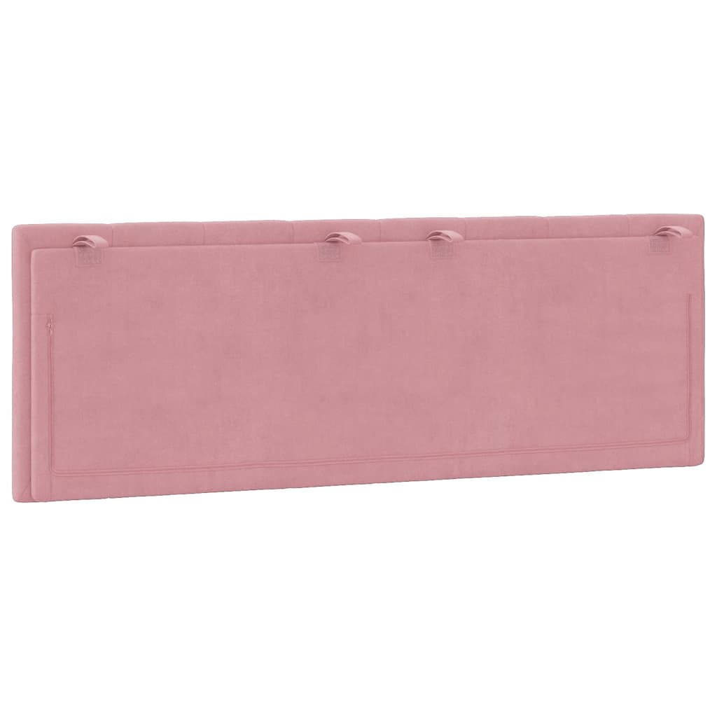 Kopfteil-Kissen "Hanko" Rosa 140 cm Samt