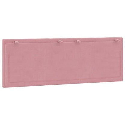 Kopfteil-Kissen "Hanko" Rosa 140 cm Samt