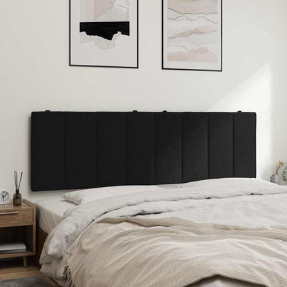 Kopfteil-Kissen "Hanko" Schwarz 160 cm Samt