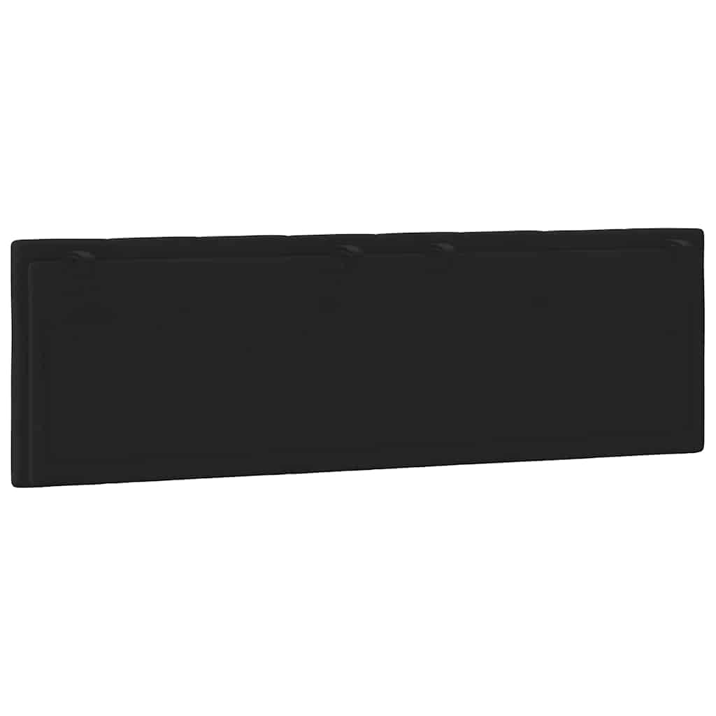 Kopfteil-Kissen "Hanko" Schwarz 160 cm Samt