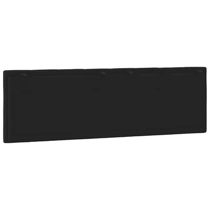 Kopfteil-Kissen "Hanko" Schwarz 160 cm Samt