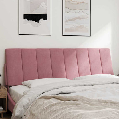 Kopfteil-Kissen "Hanko" Rosa 160 cm Samt