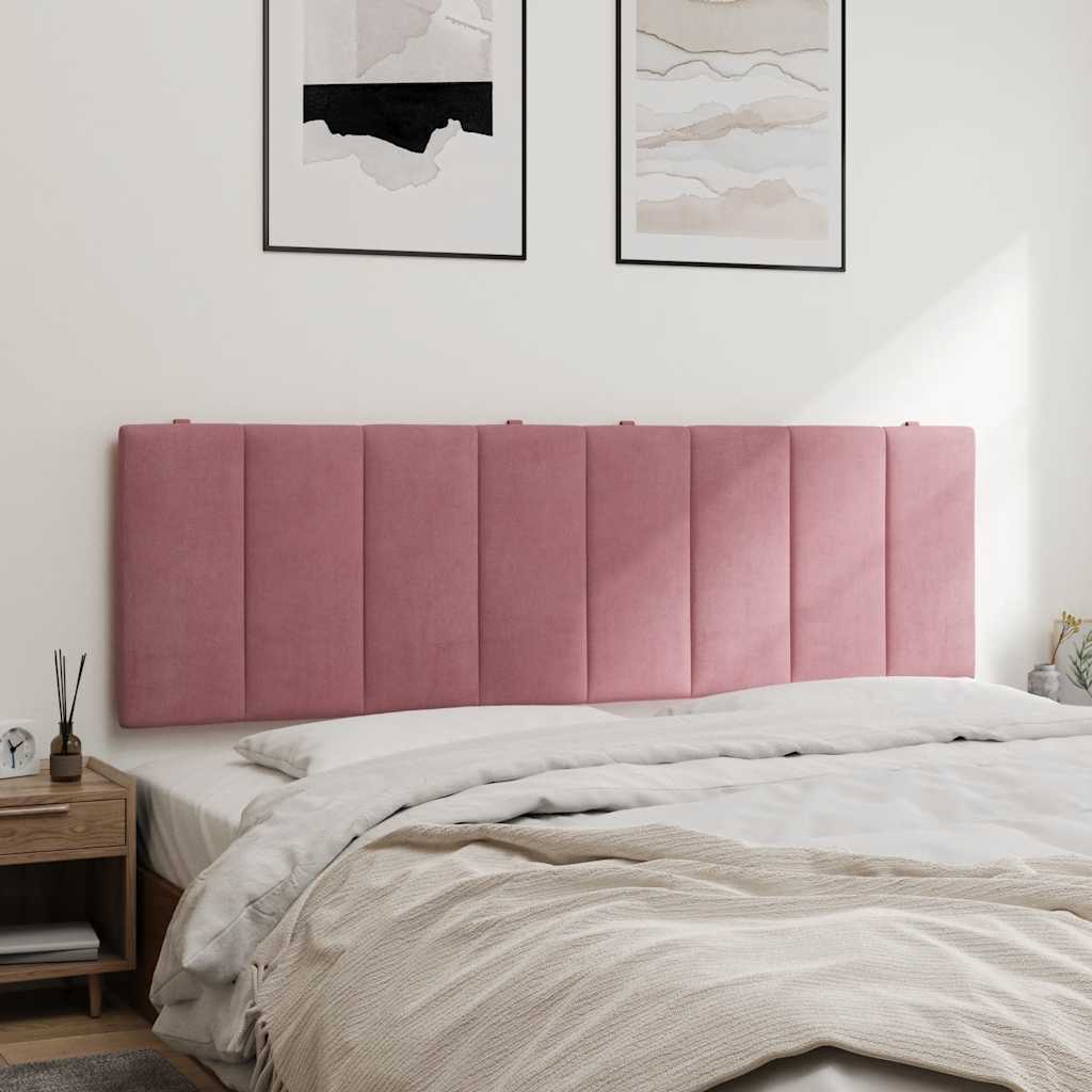 Kopfteil-Kissen "Hanko" Rosa 160 cm Samt