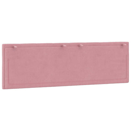 Kopfteil-Kissen "Hanko" Rosa 160 cm Samt