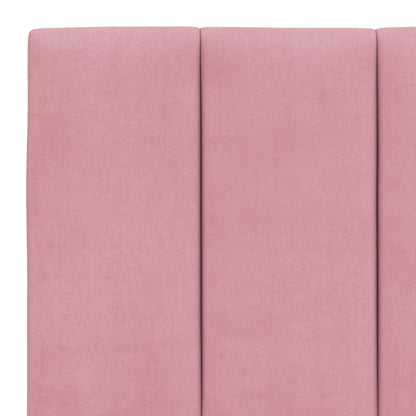 Kopfteil-Kissen "Hanko" Rosa 160 cm Samt