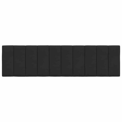 Kopfteil-Kissen "Hanko" Schwarz 180 cm Samt