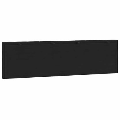 Kopfteil-Kissen "Hanko" Schwarz 180 cm Samt