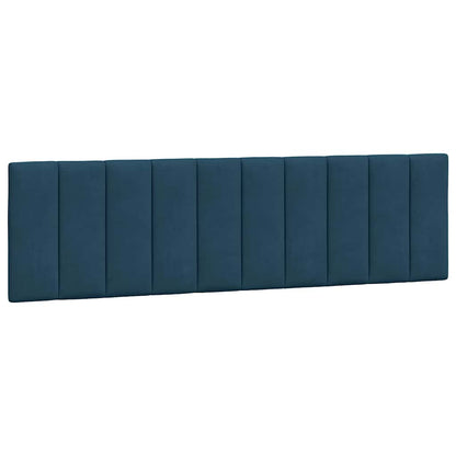 Kopfteil-Kissen "Hanko" Blau 180 cm Samt