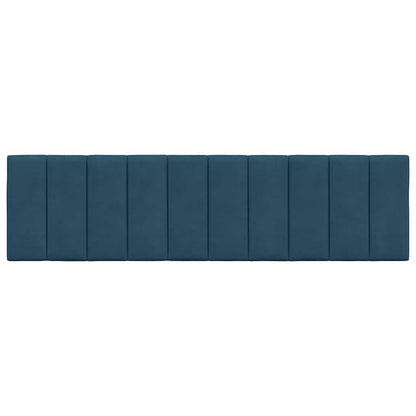 Kopfteil-Kissen "Hanko" Blau 180 cm Samt