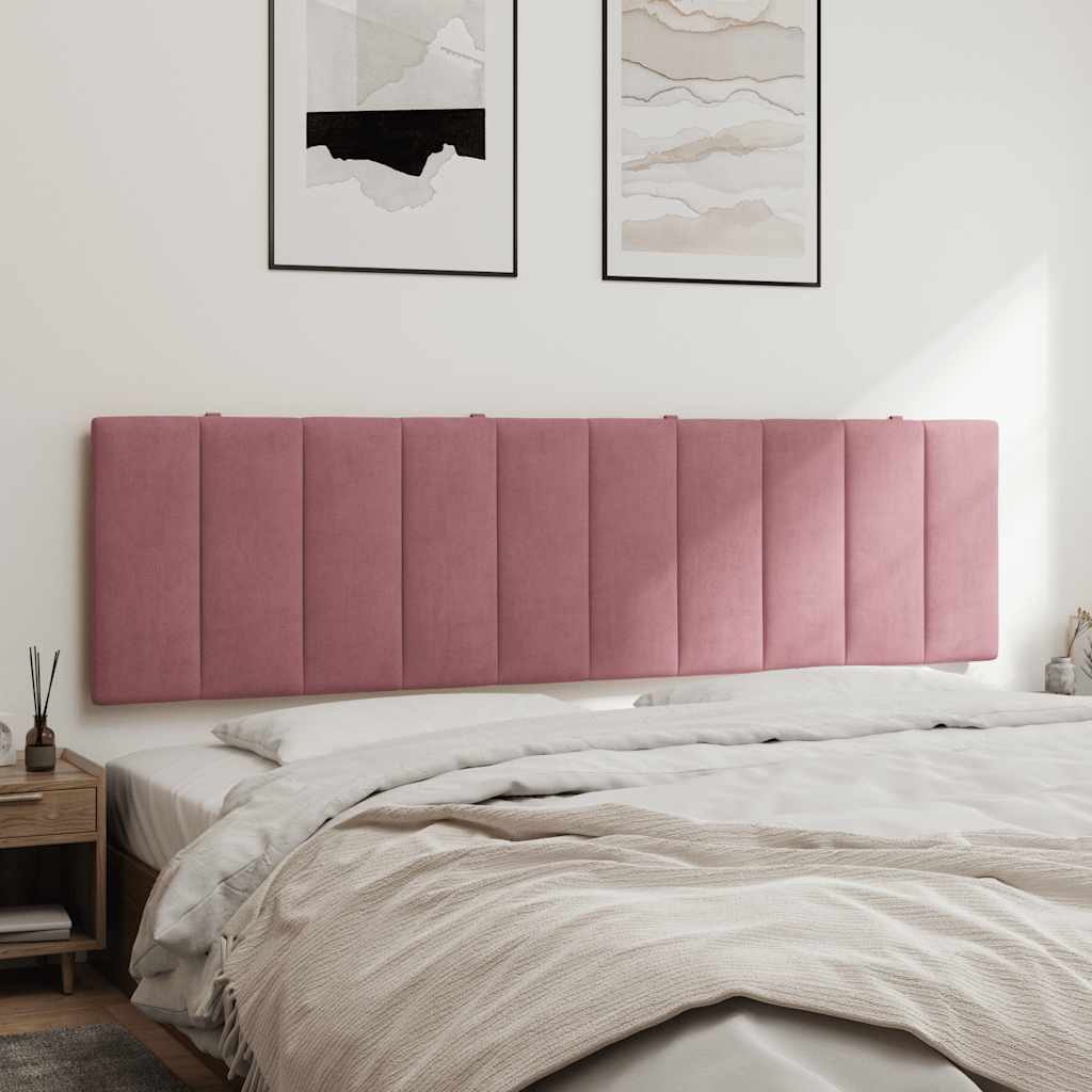 Kopfteil-Kissen "Hanko" Rosa 180 cm Samt