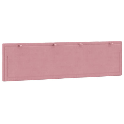 Kopfteil-Kissen "Hanko" Rosa 180 cm Samt