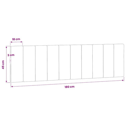 Kopfteil-Kissen "Hanko" Rosa 180 cm Samt