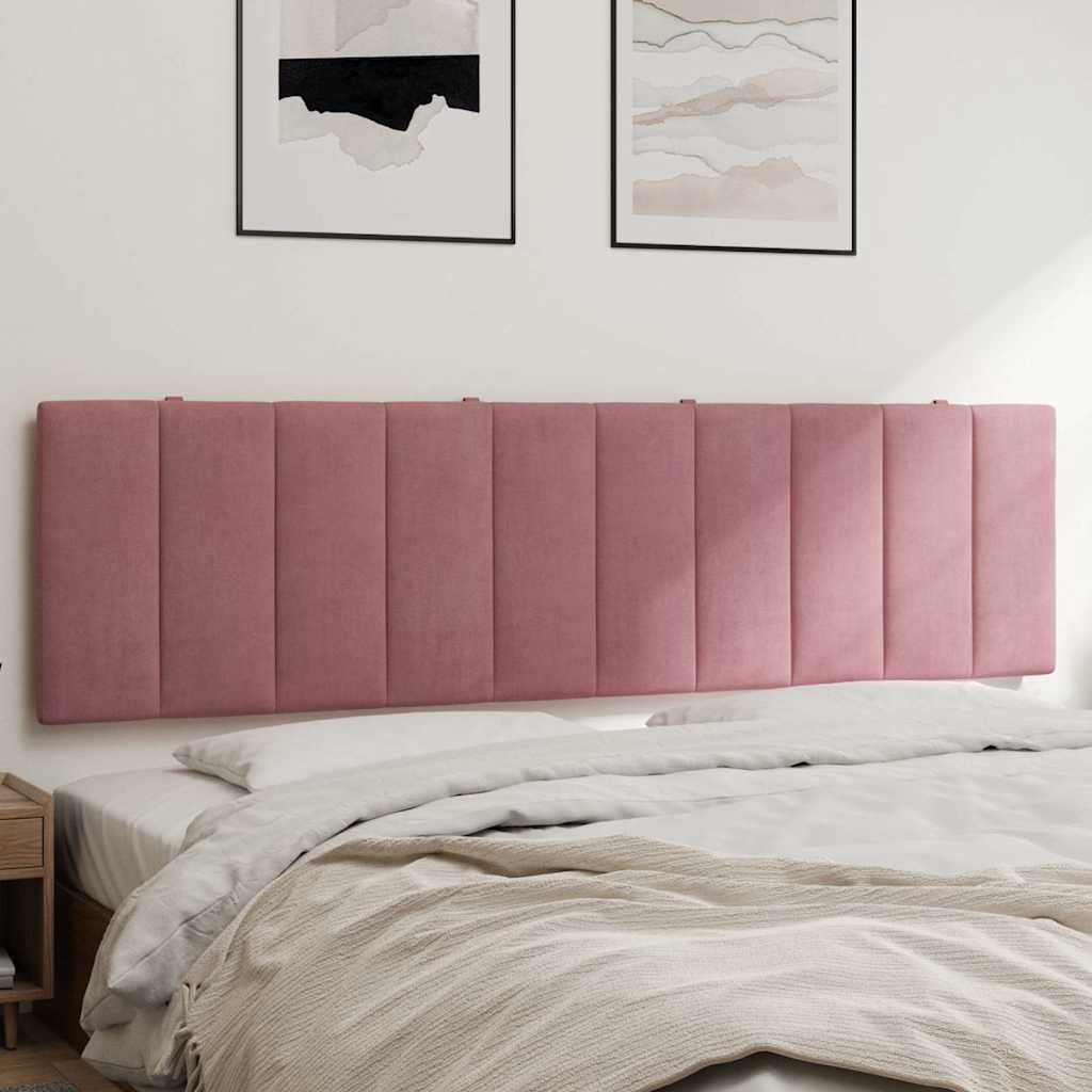 Kopfteil-Kissen "Hanko" Rosa 180 cm Samt
