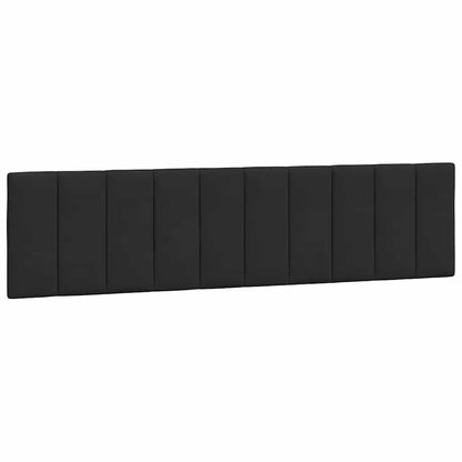 Kopfteil-Kissen "Hanko" Schwarz 200 cm Samt