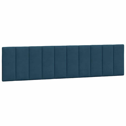 Kopfteil-Kissen "Hanko" Blau 200 cm Samt