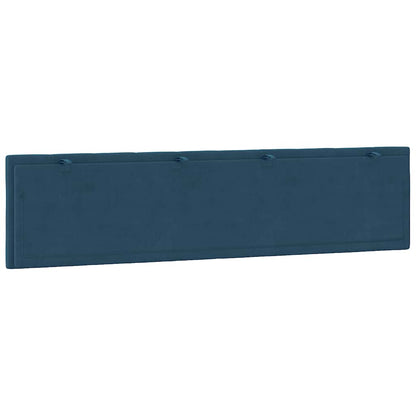 Kopfteil-Kissen "Hanko" Blau 200 cm Samt
