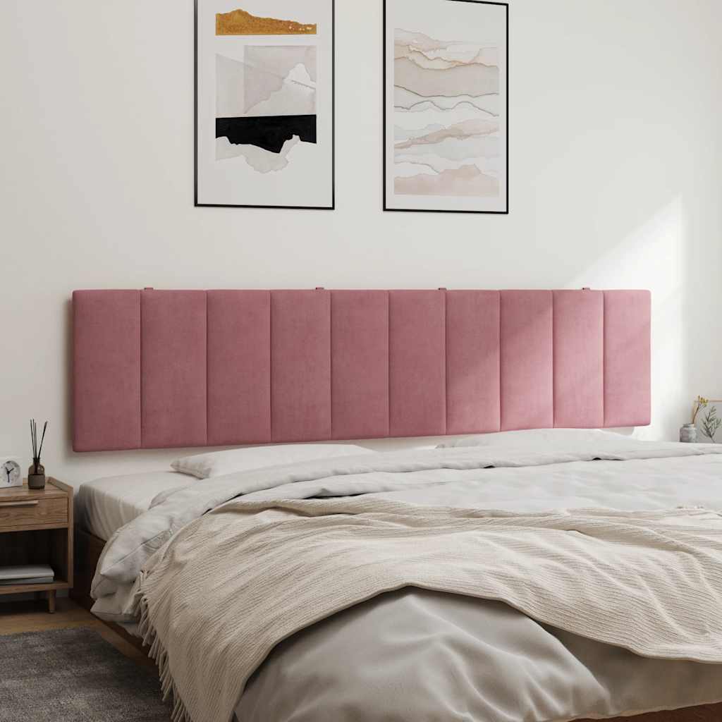 Kopfteil-Kissen "Hanko" Rosa 200 cm Samt