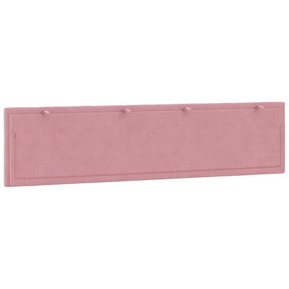 Kopfteil-Kissen "Hanko" Rosa 200 cm Samt
