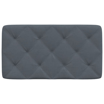 Kopfteil-Kissen Dunkelgrau 80 cm Samt