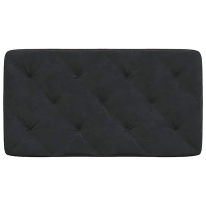 Kopfteil-Kissen Schwarz 80 cm Samt