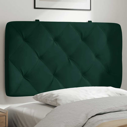 Kopfteil-Kissen Dunkelgrün 80 cm Samt