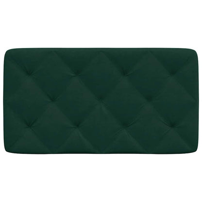 Kopfteil-Kissen Dunkelgrün 80 cm Samt