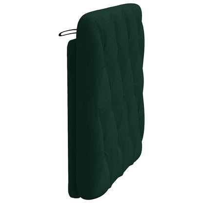 Kopfteil-Kissen Dunkelgrün 80 cm Samt
