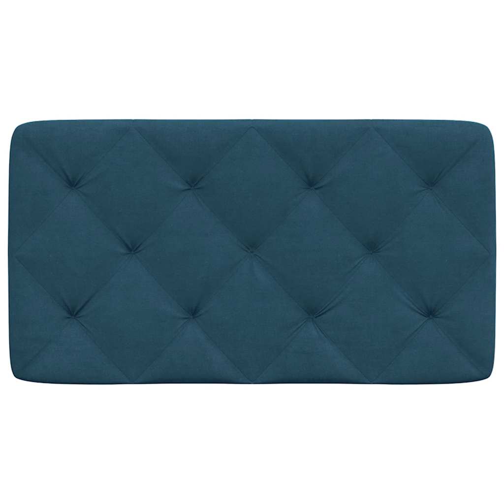 Kopfteil-Kissen Blau 80 cm Samt