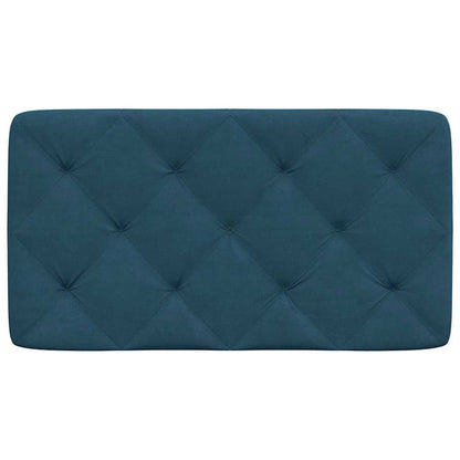 Kopfteil-Kissen Blau 80 cm Samt