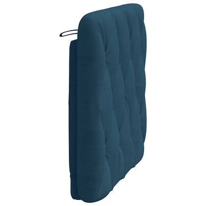 Kopfteil-Kissen Blau 80 cm Samt
