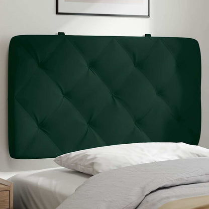 Kopfteil-Kissen Dunkelgrün 90 cm Samt