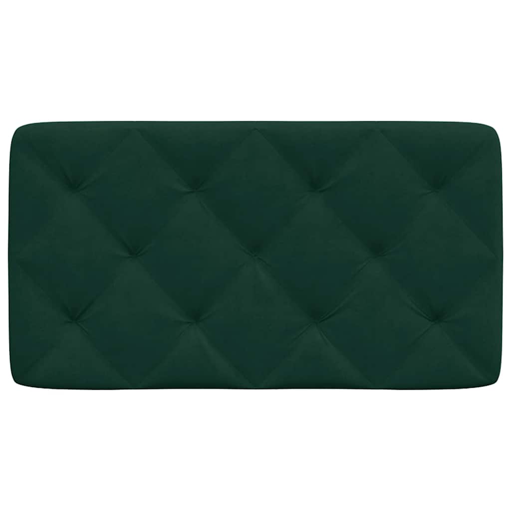Kopfteil-Kissen Dunkelgrün 90 cm Samt