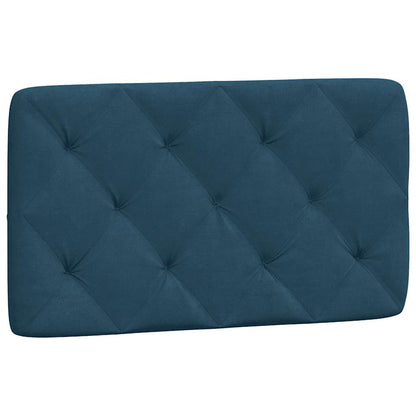 Kopfteil-Kissen Blau 90 cm Samt