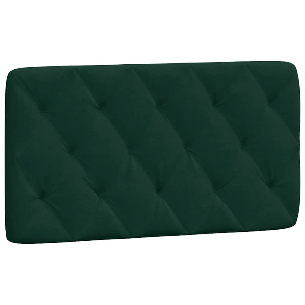 Kopfteil-Kissen Dunkelgrün 100 cm Samt