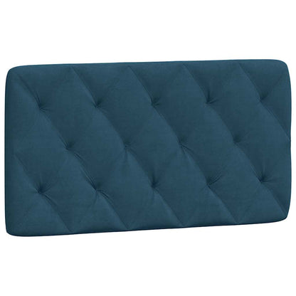 Kopfteil-Kissen Blau 100 cm Samt