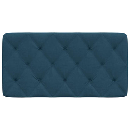 Kopfteil-Kissen Blau 100 cm Samt