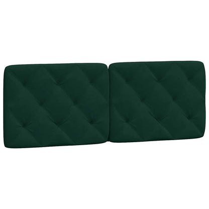 Kopfteil-Kissen Dunkelgrün 120 cm Samt