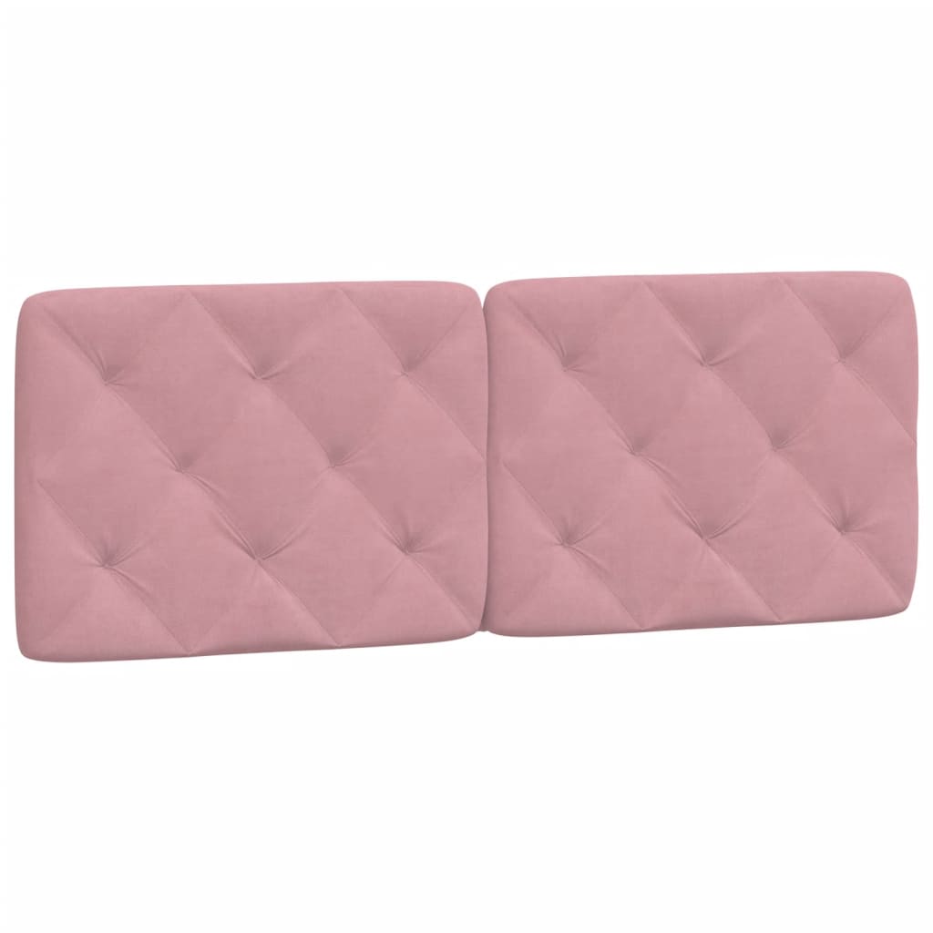 Kopfteil-Kissen Rosa 120 cm Samt