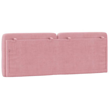 Kopfteil-Kissen Rosa 120 cm Samt