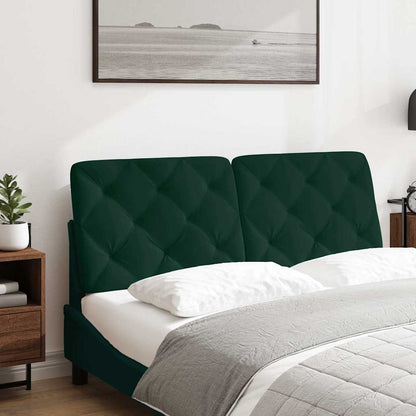 Kopfteil-Kissen Dunkelgrün 140 cm Samt