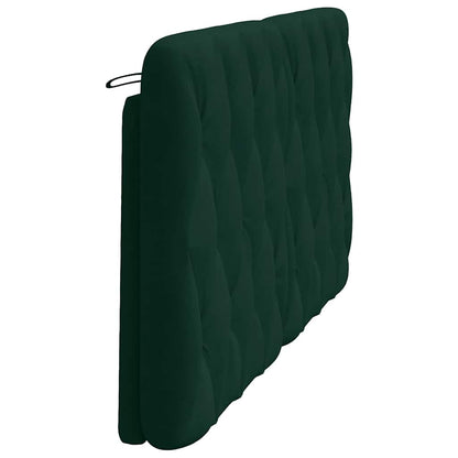 Kopfteil-Kissen Dunkelgrün 160 cm Samt