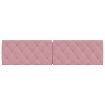 Kopfteil-Kissen Rosa 200 cm Samt