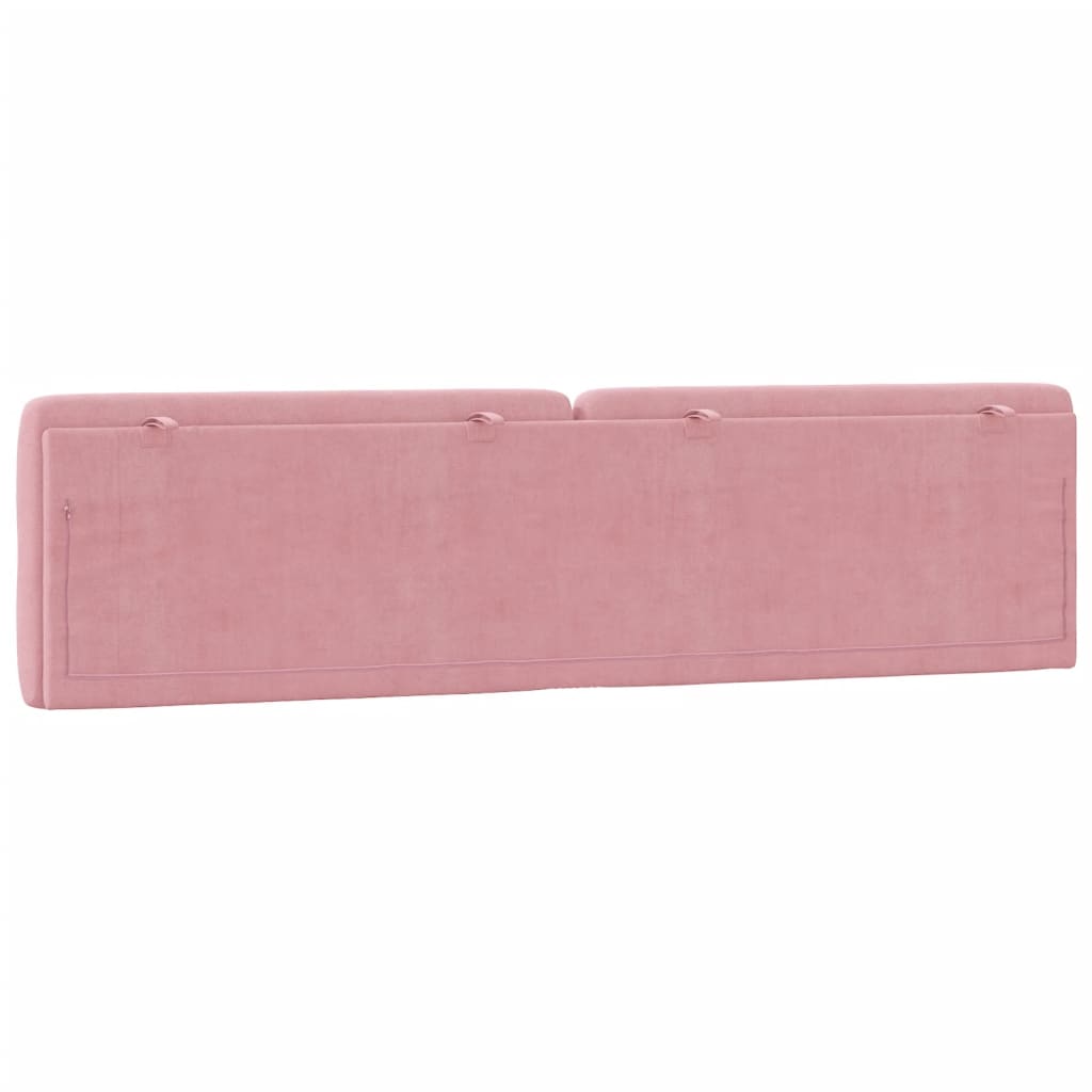 Kopfteil-Kissen Rosa 200 cm Samt