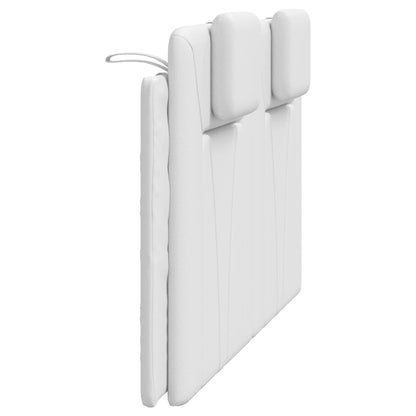 Kopfteil-Kissen "Viana" Weiß 140 cm Kunstleder