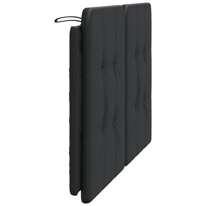 Kopfteil-Kissen "Zadar" Schwarz 140 cm Kunstleder